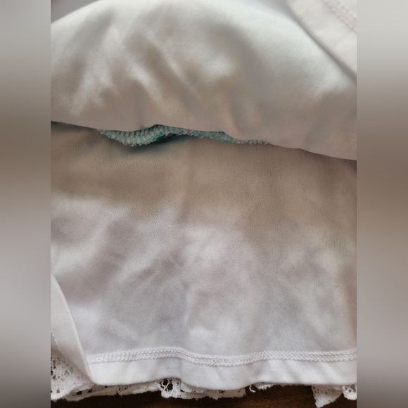 Disney's Frozen Elsa Anna Lace Blue White Dress Size 4T - Picture 4 of 8